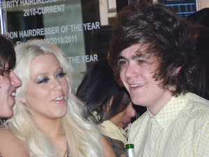 Frankie Cocozza and Amelia Lily
Jamie Stevens' salon launch party in West Kensington
London, England