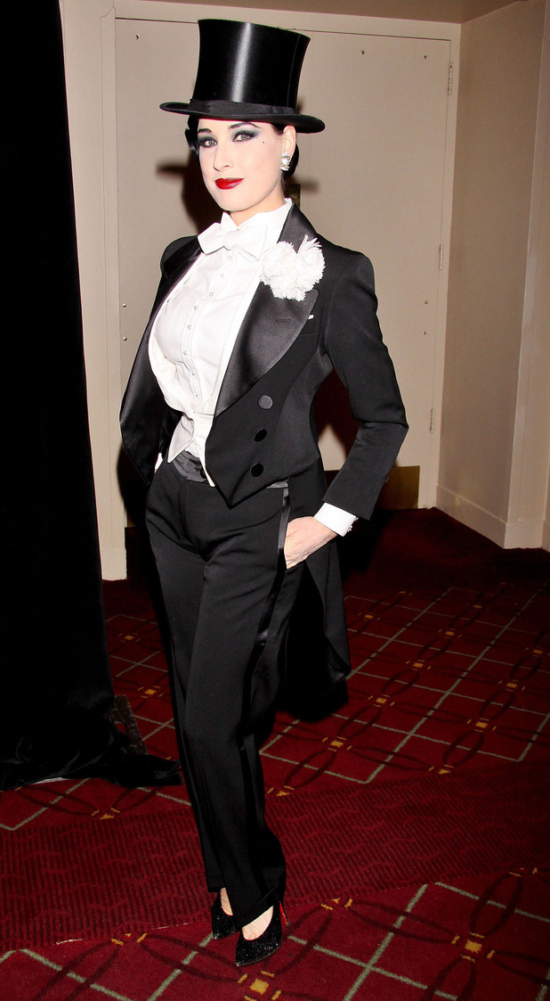 Dita Von Teese attending the 17th Annual NYRP Halloween Benefit Gala, held at the Waldorf-Astoria Hotel.  New York City, USA 
