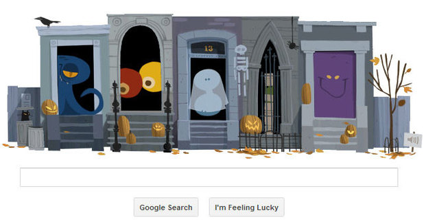 Google Halloween Doodle (Before)