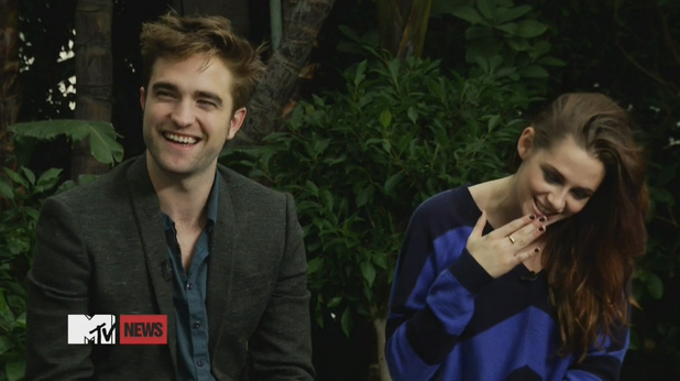 Robert Pattinson, Kristen Stewart - MTV interview, November 1, 2012