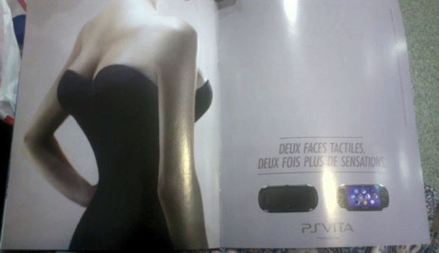 Sony France compares PS Vita to a woman with four breasts