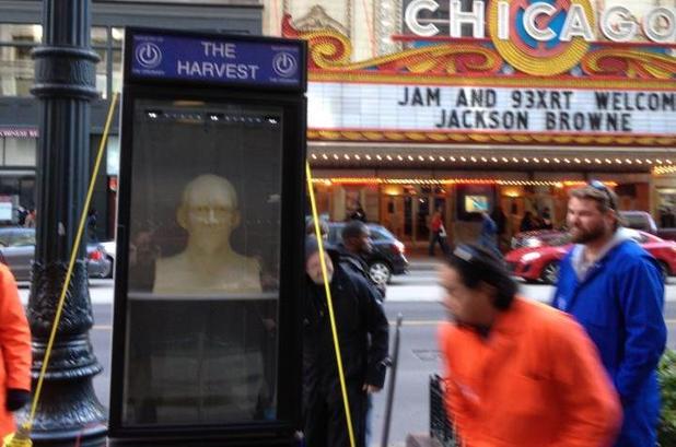 Artists make Obama bust sculpture out of butter