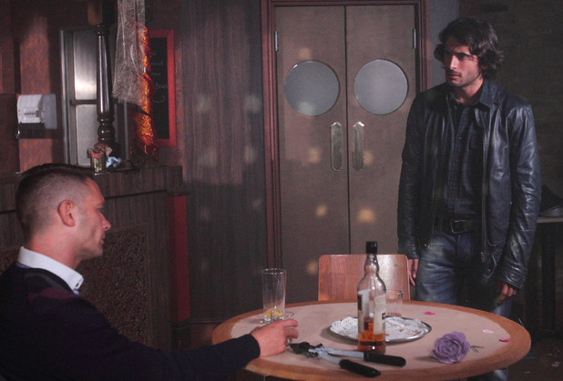 Syed and Christian are tricked into meeting at the Argee Bahjee.