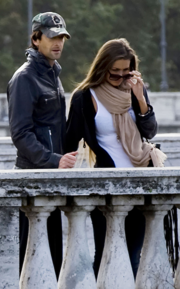 Adrien Brody and his girlfriend Lara Lieto 