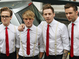 Tom Fletcher, Dougie Poynter, Danny Jones and Harry Judd of McFly
at the ITV studios
London, England