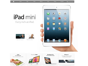 A view of Apple's UK website with Javascript enabled