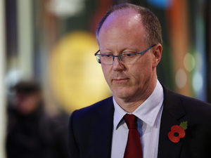 BBC director general George Entwistle stands outside BBC Broadcasting House, London, after he announced his resignation over the "unacceptable" Newsnight broadcast which wrongly implicated a senior former Conservative in a child abuse scandal.