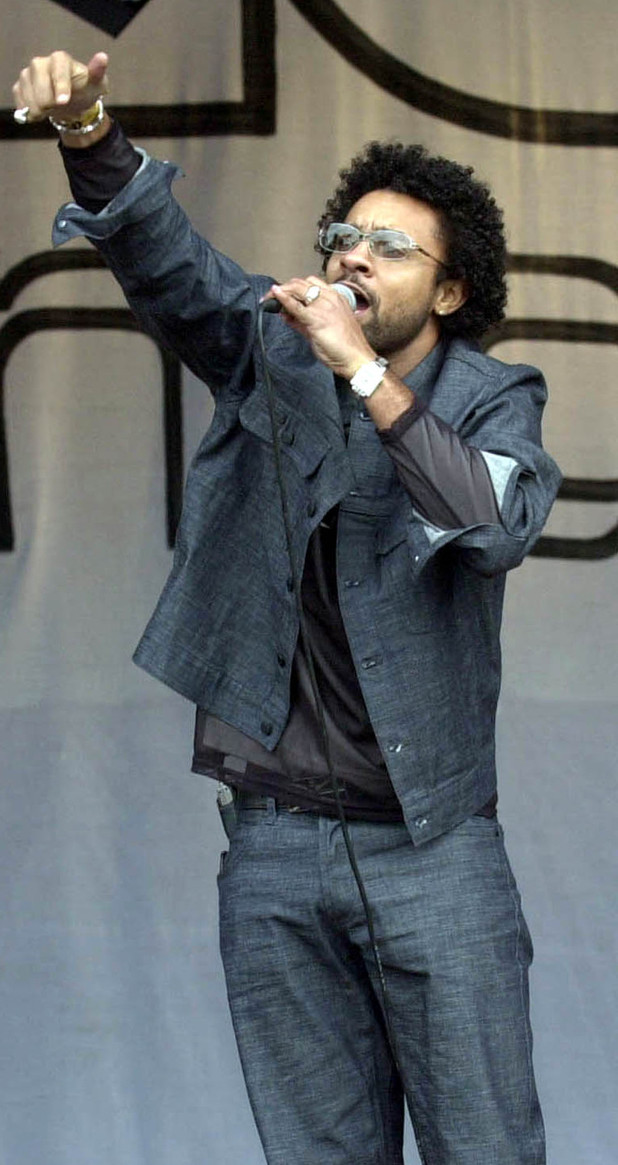 Shaggy performs during Radio One's One Big Sunday event at Morfa Fields in Swansea (2001)