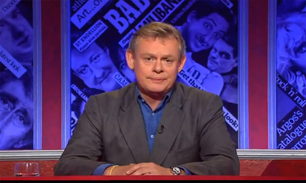 Martin Clunes presenting Have I Got News for You