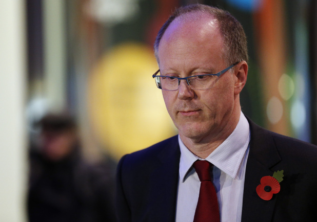 BBC director general George Entwistle stands outside BBC Broadcasting House, London, after he announced his resignation over the "unacceptable" Newsnight broadcast which wrongly implicated a senior former Conservative in a child abuse scandal.