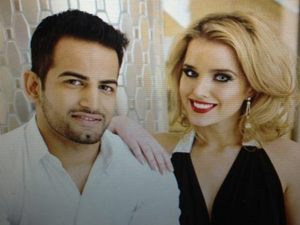 Upen Patel and Helen Flanagan