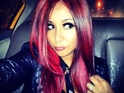 The Jersey Shore star describes her new do as a "fireball" and "poison ivy".