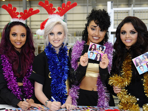 Little Mix launch their debut album at Amazon HQ.