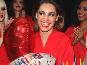 Kelly Brook at her surprise 33rd birthday backstage at her final show with Crazy Horse at The Forever Crazy Spiegel Tent
London, England