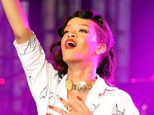 Rihanna performs a secret gig as part of her 777 tour at the HMV Forum in Kentish Town, London.