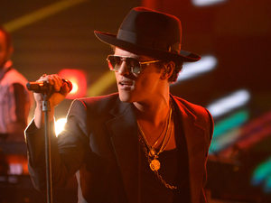 The X Factor Results Show: Bruno Mars performs.