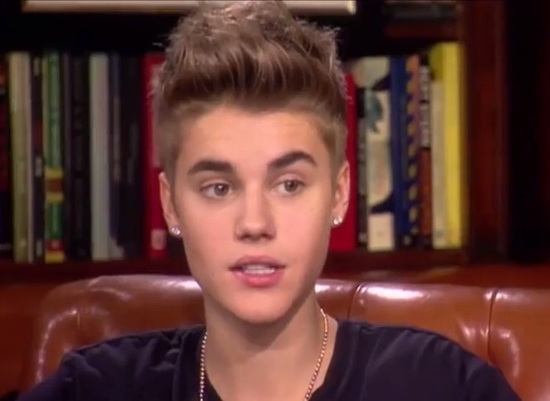Justin Bieber appears on Oprah Winfrey, airs 26 November 2012