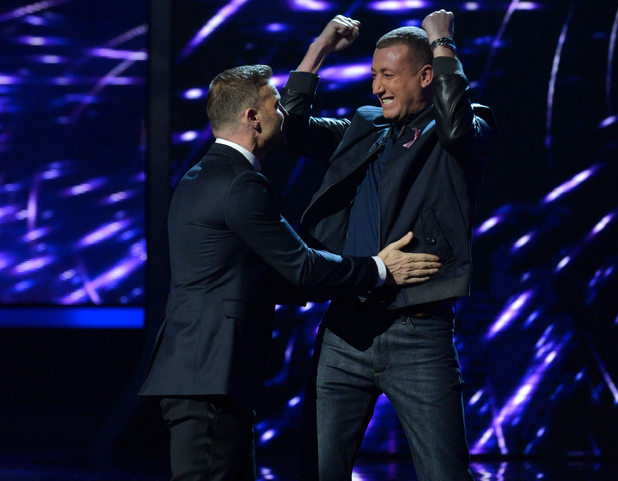 The X Factor Results Show: Gary Barlow and Christopher Maloney