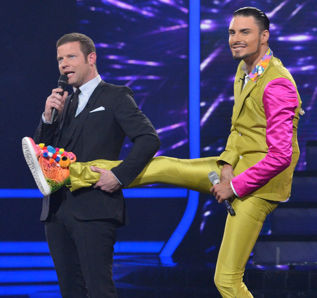 'The X Factor Live' TV Programme, London, Britain - 24 Nov 2012
Subhead: Dermot O'Leary and Rylan Clark
Supplementary info:
Categories:
Byline: Ken McKay/Thames/Rex Features