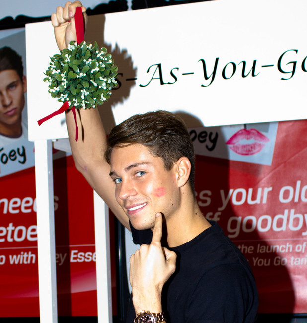 Joey Essex puckered up for an 'unlimited' Kiss-as-you-go challenge with Virgin Media, where he was kissed 118 times by fans in one minute, to support the launch of the new unlimited mobile tariffs', Thurrock, Essex, England - 24.11.12Featuring: Joey Essex
Where: Thurrock, Essex, England
When: 24 Nov 2012
Credit: WENN.com
