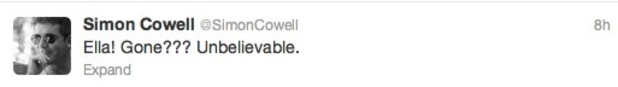 Simon Cowell tweet about Ella Henderson