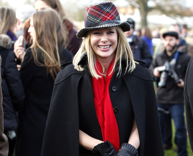 Amanda Holden enjoys the The Sportingbet Winter Festival in Berkshire.