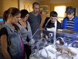 6423: At the hospital, Jude Christens baby Archie with Rachel her family present