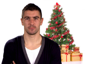 Manchester City's Aleksandar Kolarov interprets 'Jingle Bells'