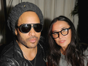 Lenny Kravitz and Demi Moore at the Beachside Barbecue presented by Chanel, Miami, Florida, America - 05 Dec 2012