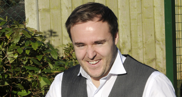Kirsty and Tyrone's wedding - On set pictures: Alan Halsall as Tyrone
