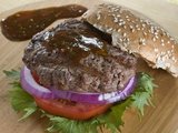 Celebrity chef Martin Yan's dynasty burger with spicy hoisin barbecue sauce is seen in this June 28, 2010 photo. Yan says you can tinker with this recipe, possibly adding texture with shitake mushrooms or water chestnuts.