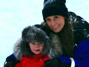 Coleen and Kai Rooney visit Lapland