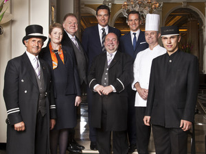 Inside Claridge's: Claridge's Staff in lobby