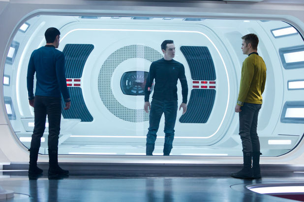 Chris Pine, Zachary Quinto & Benedict Cumberbatch In 'Star Trek Into Darkness'