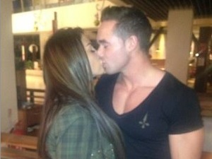 Katie Price and Scott Hayler kiss at Bluewater Shopping Centre in Kent - December 2012