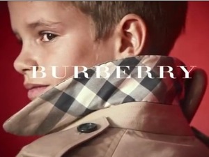 Romeo Beckham Burberry campaign