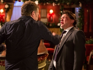 Alfie Moon punches Derek Branning