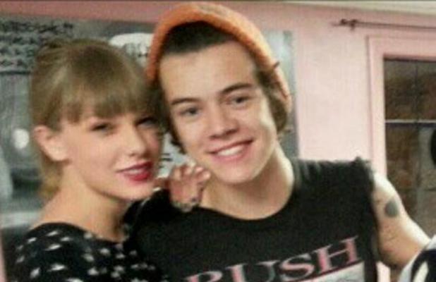 Harry Styles with Taylor Swift as he gets a new tattoo