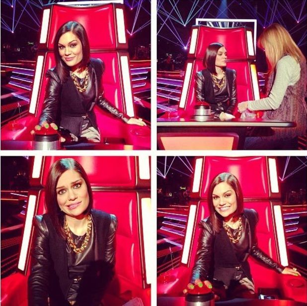 Jessie J on the set of 'The Voice' series 2