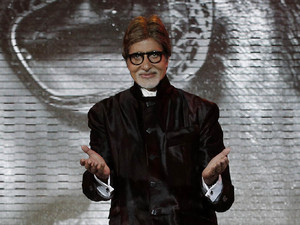 Indian film actor Amitabh Bachchan arrives for the Tribute to Hindi Cinema at the Marrakech International Film Festival at the Marrakech Congress Palace in Marrakech, Saturday, Dec. 1, 2012. The Film Festival take place until Dec.8.