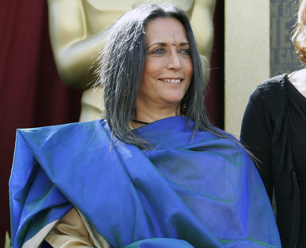 Deepa Mehta, director of the Oscar-nominated best foreign language film "Water" from Canada, poses outside the Kodak Theatre in Los Angeles