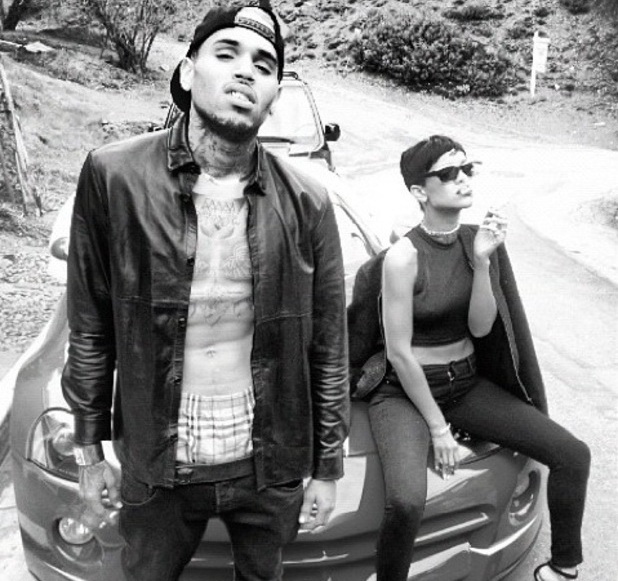 Rihanna and Chris Brown Christmas Day