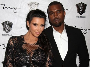 Kim Kardashian and Kanye West arriving as reality Star Kim Kardashian rings in the New Year at 1 Oak Nightclub, Mirage Hotel and Casino, Las Vegas, NV.