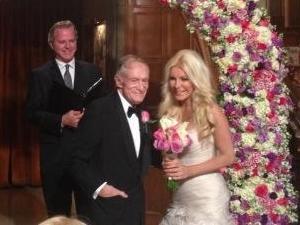 Hugh Hefner and Crystal Harris marry