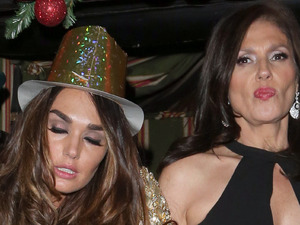 Tamara Ecclestone leaves Annabel's nightclub in Mayfair in London, after New Years celebrations a little unsteady on her feet Featuring: Tamara Ecclestone Where: London