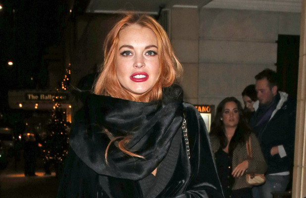 Lindsay Lohan leaves China Tang following a night out in London