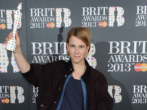 The Brit Awards 2013 launch night: Tom Odell with his award