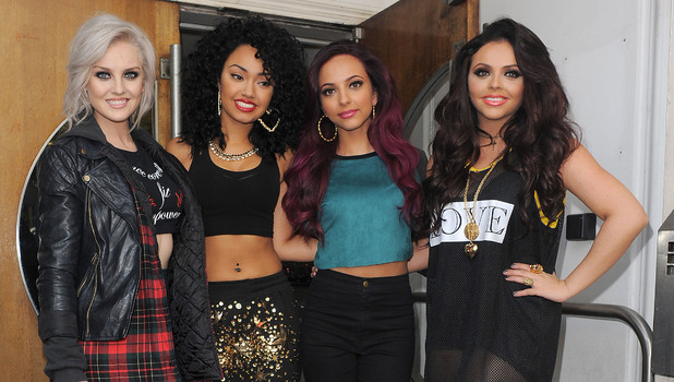 Perrie Edwards, Leigh-Anne Pinnock, Jade Thirlwall and Jesy Nelson aka Little Mix, leaving the Maida Vale studios, having performed on Live Lounge.
London, England - 13.11.12
Mandatory Credit: Will Alexander/WENN.com