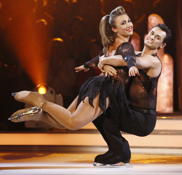Dancing on Ice Week 2: Lauren and Michael.