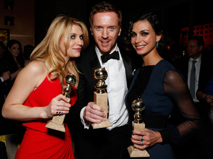 'Homeland's Claire Danes, Damian Lewis and Morena Baccarin at the FOX Golden Globes aftershow party